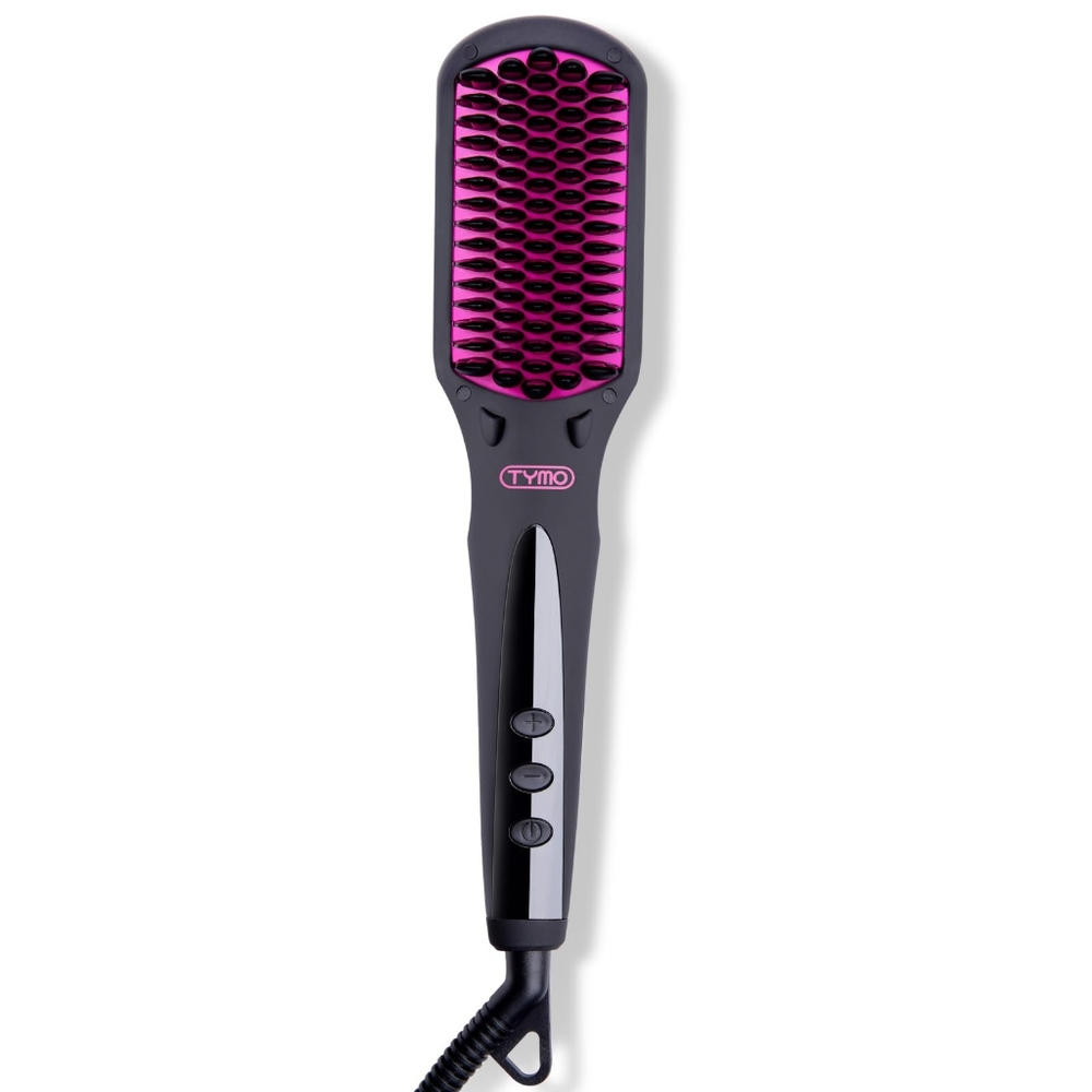 Pink and Black Hair Straightening Brush